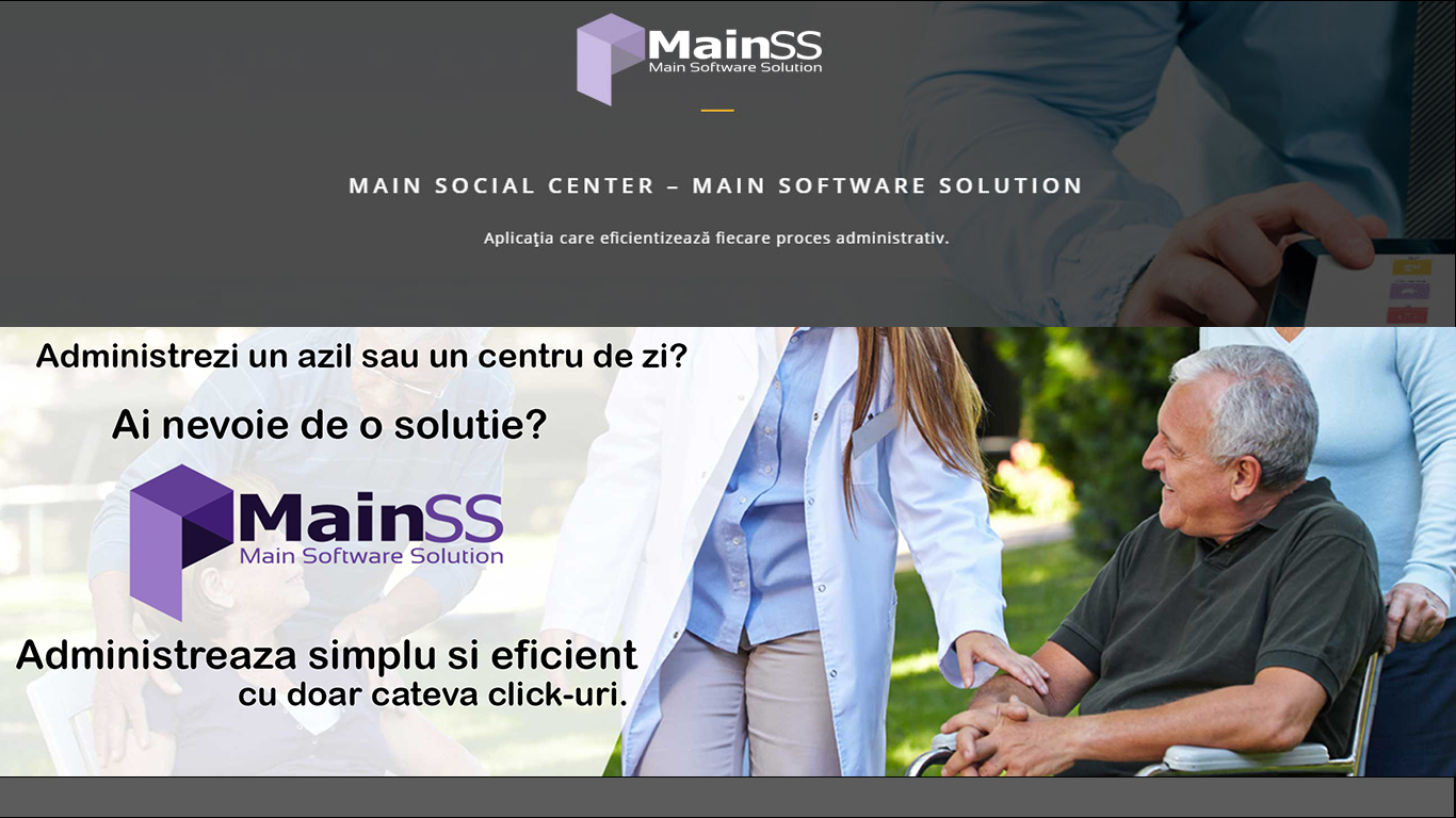 Main Social Center - Sistem informatic de administrare 