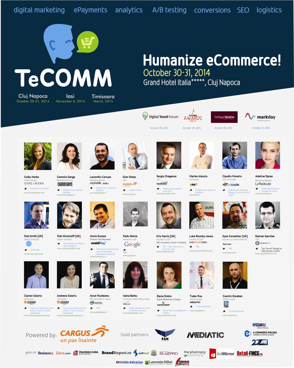 TeCOMM’14: Cum fac comerţ online cele mai valoroase branduri naţionale şi internaţionale?