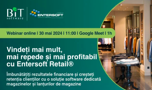 [Webinar] Entersoft Retail, soluția software pentru succes în retailul specializat