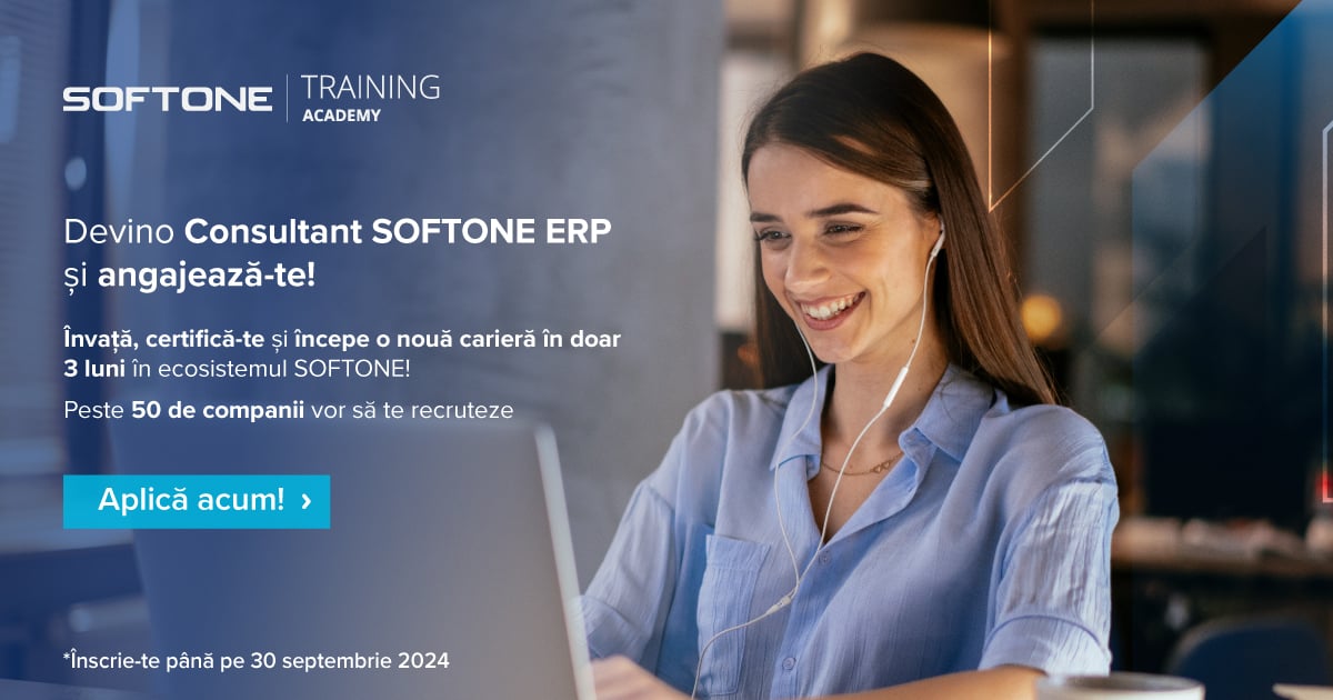 Start înscrieri la cursurile SOFTONE Training Academy pentru formarea consultanților SOFTONE ERP