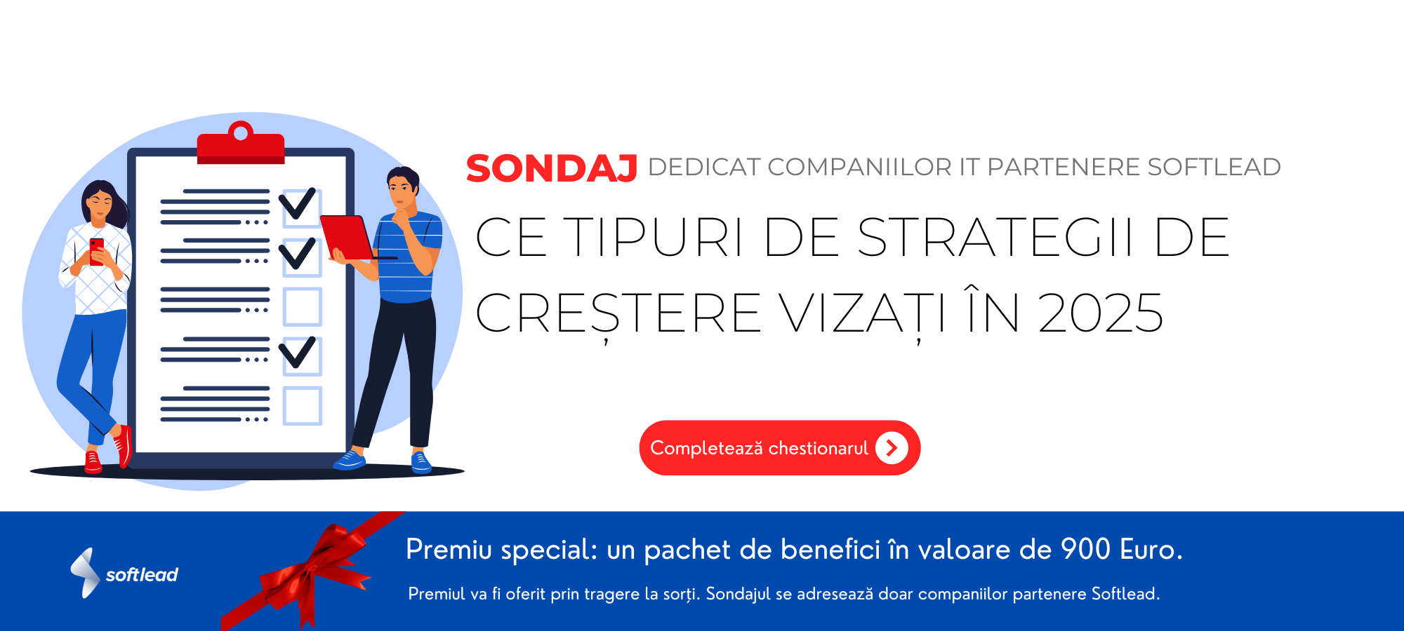 Sondaj pentru companiile IT partenere Softlead: Ce tipuri de strategii de creștere vizați pentru anul 2025?