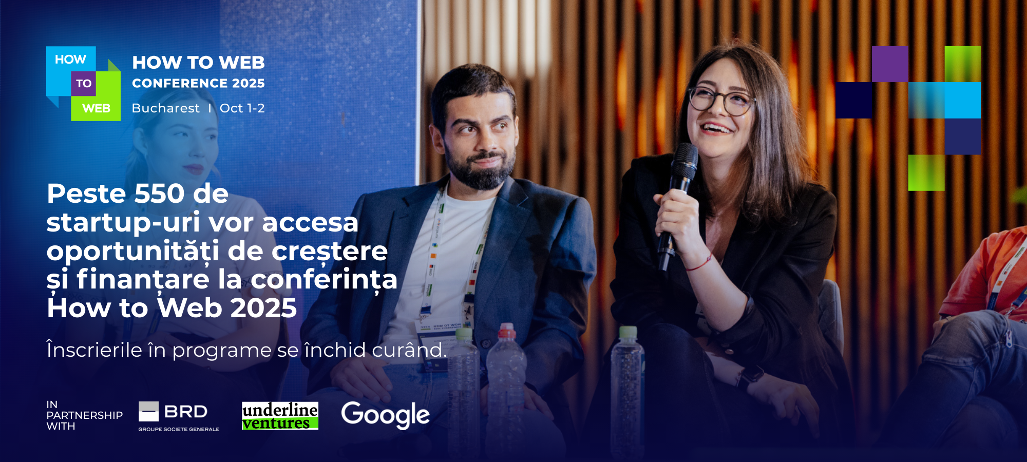 Peste 550 de startup-uri vor accesa oportunități de creștere și finanțare la conferința How to Web 2025. Înscrierile în programe se închid curând