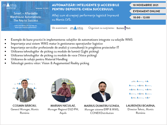 Automatizari inteligente si accesibile pentru depozite: Cheia Succesului.
