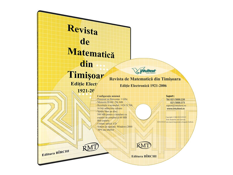 Revista Matematica Timişoara - Ediţie Electro